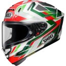 Shoei X-SPR Pro Escalate Helm TC-4 grün rot weiß