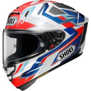 Shoei X-SPR Pro Escalate Helm TC-10 rot blau weiß