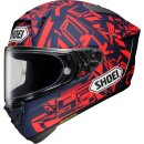 Shoei X-SPR Pro Marquez Dazzle TC-10 Helm matt blau rot