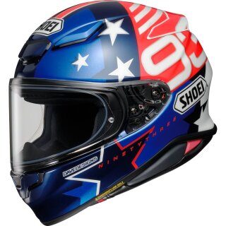 Shoei NXR2 Marquez American Spirit TC-10 Helm blau rot