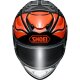 Shoei GT-Air II Notch Helm TC-8 orange schwarz weiß