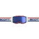 Scott Prospect retro weiß blau Crossbrille blau verspiegelt