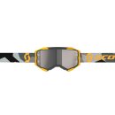 Scott Fury camo grau gelb Crossbrille silber verspiegelt