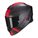 Scorpion Exo-R1 Evo Carbon Air MG Helm mattschwarz rot