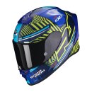 Scorpion Exo-R1 Evo Air Victory Helm blau neongelb