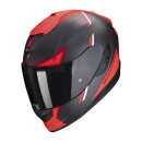 Scorpion Exo-1400 Evo Carbon Air Kendal Helm mattschwarz rot