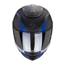 Scorpion Exo-391 Haut Helm mattschwarz silber blau