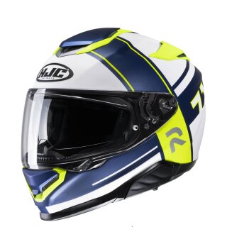 HJC Rpha 71 Zecha Helm MC3HSF matt weiß neongelb blau