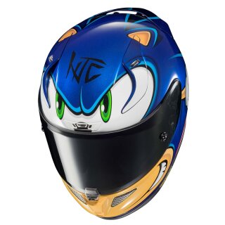 HJC Rpha 11 Sonic Sega MC2 the Hedgehog Helm blau beige