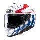 HJC i71 Simo Motorrad-Helm MC21SF weiß blau rot