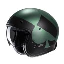 HJC V31 Kuz Motorrad Jethelm MC4SF matt grün schwarz