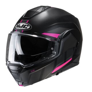 HJC i100 Beis Klapphelm MC8SF mattschwarz pink