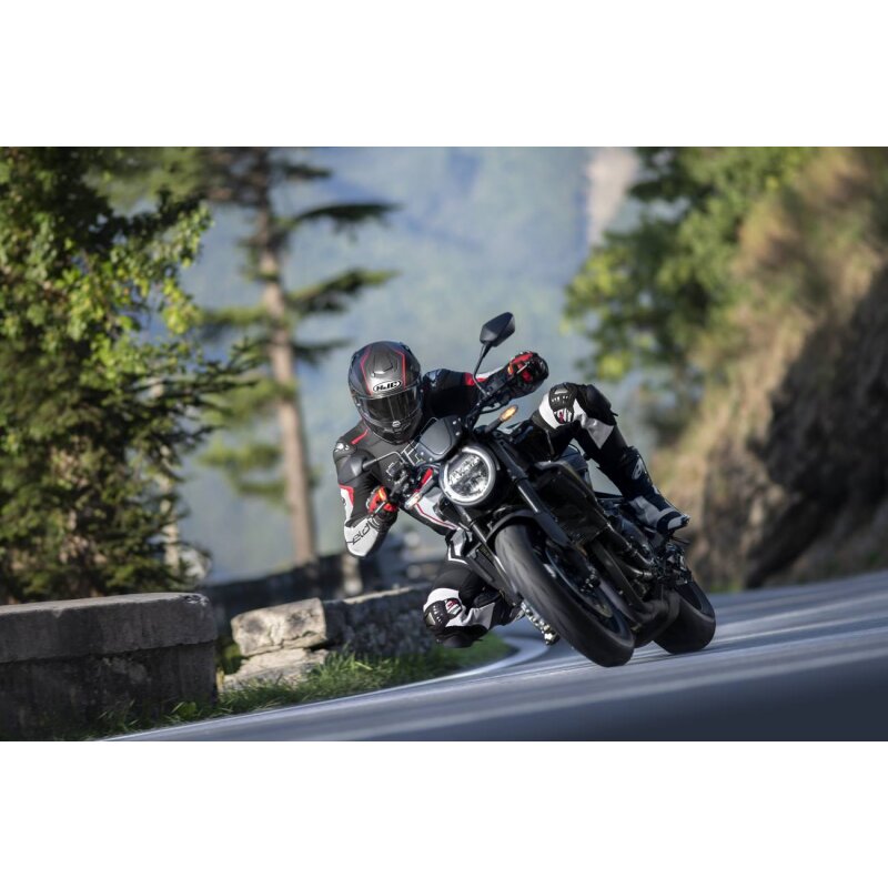 Held Slade II Damen Lederkombi 1-teiler schwarz weiss