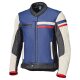 Held Midway Motorrad Lederjacke blau rot weiß