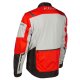 Klim Dakar Motorrad Enduro-Jacke grau Redrock rot