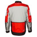 Klim Dakar Motorrad Enduro-Jacke grau Redrock rot