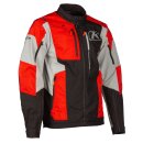 Klim Dakar Motorrad Enduro-Jacke grau Redrock rot