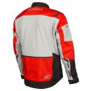 Klim Dakar Motorrad Enduro-Jacke grau Redrock rot