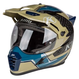 Klim Krios Pro Ventura Endurohelm Burnt olive blau