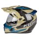 Klim Krios Pro Ventura Endurohelm Burnt olive blau