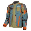 Klim Badlands Pro A3 Motorradjacke blau orange olive