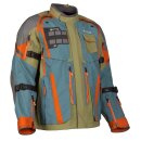 Klim Badlands Pro A3 Motorradjacke blau orange olive