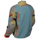 Klim Badlands Pro A3 Motorradjacke blau orange olive