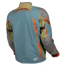 Klim Badlands Pro A3 Motorradjacke blau orange olive