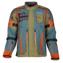 Klim Badlands Pro A3 Motorradjacke blau orange olive