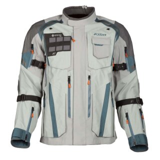 Klim Badlands Pro A3 Motorradjacke grau blau