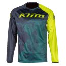 Klim XC Lite Motocross-Hemd Corrosion blau neongelb