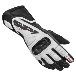 Spidi STR-6 Lady Damen Motorrad-Handschuh schwarz weiß