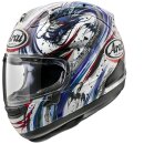 Arai RX-7V Evo Kiyonari Trico Helm weiß blau rot