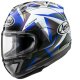 Arai RX-7V Evo Maverick Stars Helm Replica weiß blau