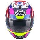 Arai RX-7V Evo Misano MWC Helm blau rot gelb rosa