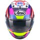 Arai RX-7V Evo Misano MWC Helm blau rot gelb rosa