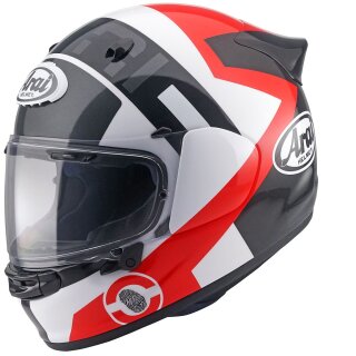 Arai Quantic Space Integralhelm rot schwarz weiß