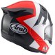 Arai Quantic Space Integralhelm rot schwarz weiß