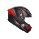 AGV K6 S Slashcut Motorrad-Helm schwarz grau rot
