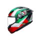 AGV K6 S Excite Motorrad-Helm camo Italy grün rot weiß