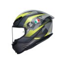 AGV K6 S Excite Motorrad-Helm matt camo neongelb grau
