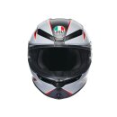 AGV K6 S Flash Motorrad-Helm mattschwarz grau rot