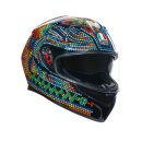 AGV K3 Rossi Winter Test 2018 Helm Replica blau grün...