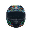 AGV K3 Rossi Winter Test 2018 Helm Replica blau grün rot