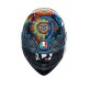 AGV K3 Rossi Winter Test 2018 Helm Replica blau grün rot