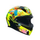 AGV K3 Rossi Winter Test 2019 Helm Replica neongelb