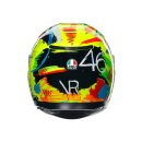 AGV K3 Rossi Winter Test 2019 Helm Replica neongelb