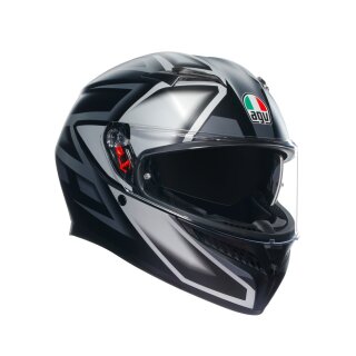AGV K3 Compound Motorrad-Helm mattschwarz grau