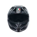 AGV K3 Compound Motorrad-Helm mattschwarz grau