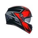 AGV K3 Compound Motorrad-Helm schwarz rot